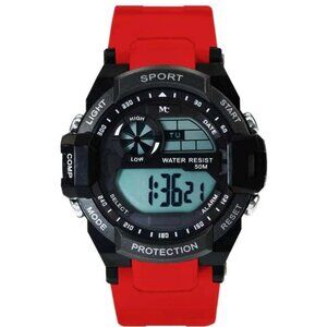 50mm Women Men's Digital Alarm Quartz Military Army Waterproof Sport Wrist Watch